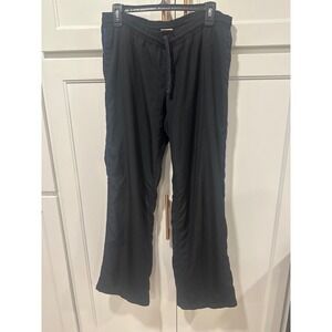 Y2K Nike The Athletic Dept. Track Pants Black with Blue Stripe Mens Size Large